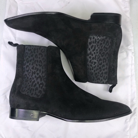 JIMMY Choo Men’s Sawyer Black Suede Ankle Boots - Picture 2 of 8